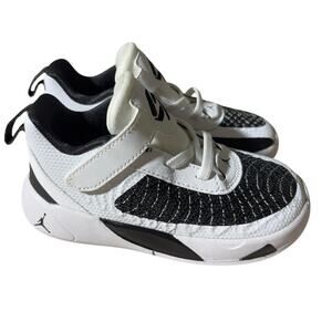 Jordan Luka 1 White/Black/Volt Toddler Kids Basketball Shoe Size 8 c NEW W/O box